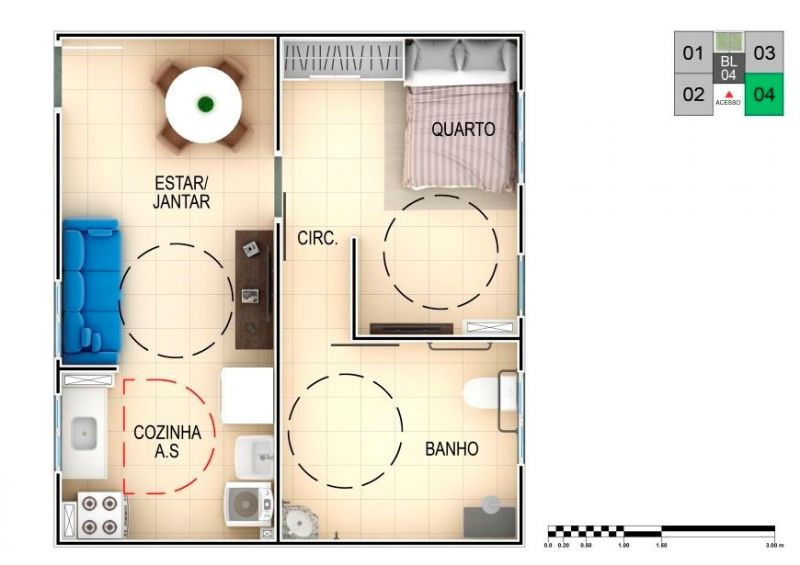 Apartamento à venda com 1 quarto, 41m² - Foto 6