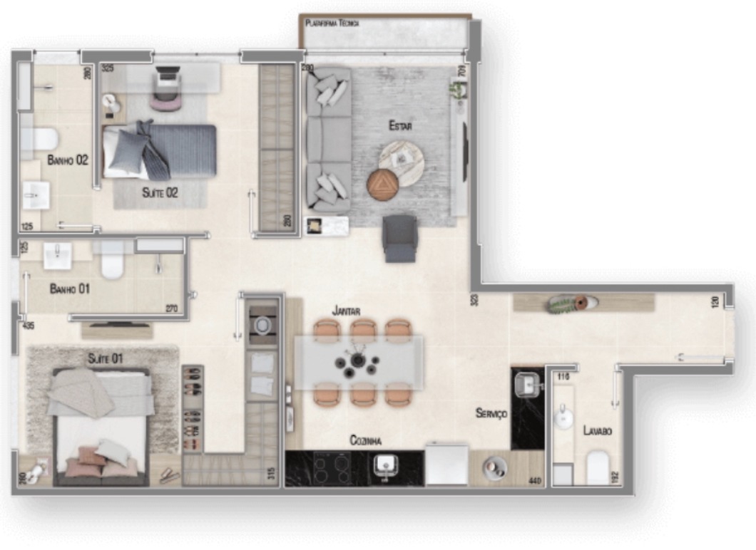 Apartamento à venda com 2 quartos, 68m² - Foto 24