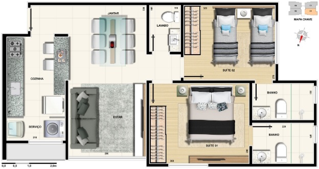 Apartamento à venda com 2 quartos, 61m² - Foto 13