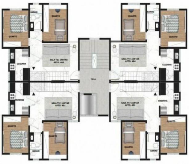 Apartamento, 2 quartos, 50 m² - Foto 3