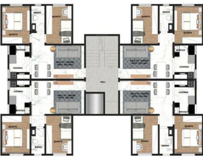 Apartamento, 2 quartos, 50 m² - Foto 9