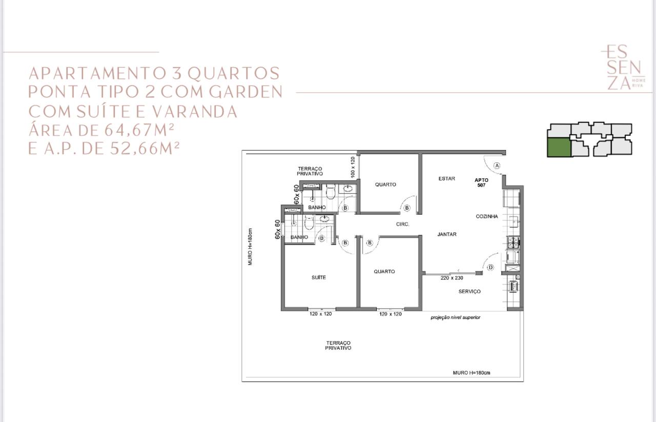 Apartamento, 3 quartos, 55 m² - Foto 9