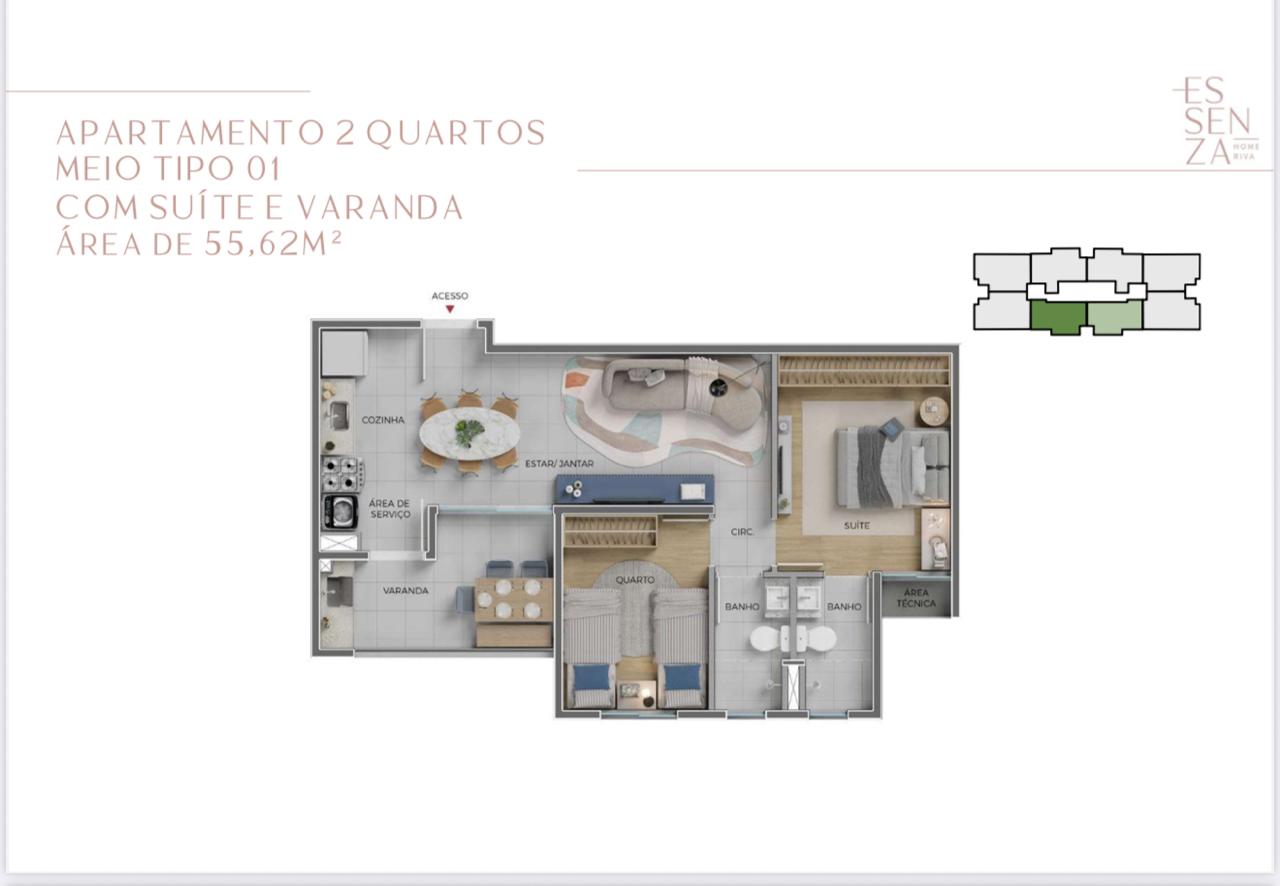 Apartamento, 3 quartos, 55 m² - Foto 18