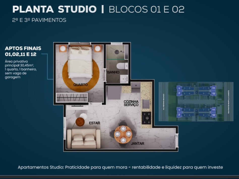 Apartamento, 1 quarto, 30 m² - Foto 18