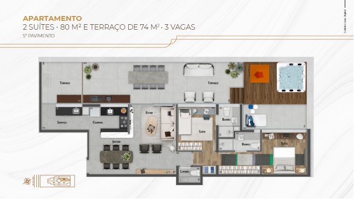 Apartamento à venda com 2 quartos, 83m² - Foto 20