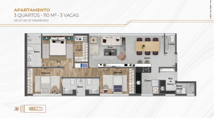 Apartamento à venda com 2 quartos, 110m² - Foto 22