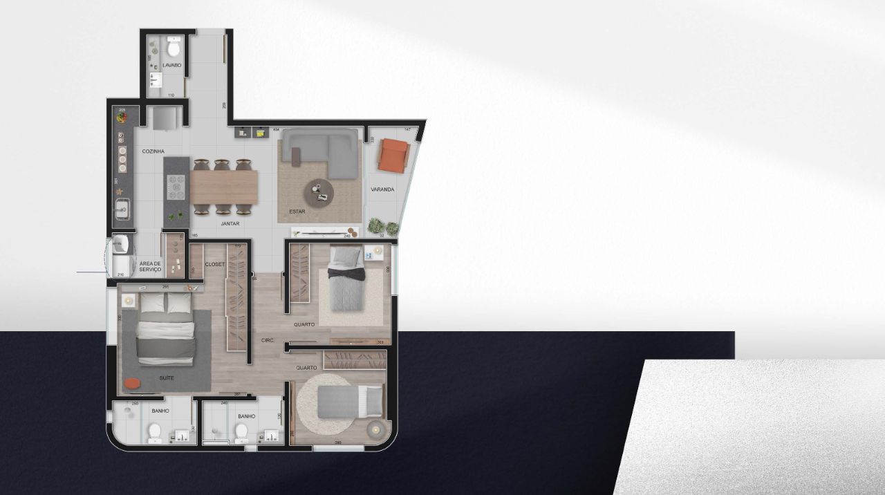 Apartamento à venda com 3 quartos, 93m² - Foto 16