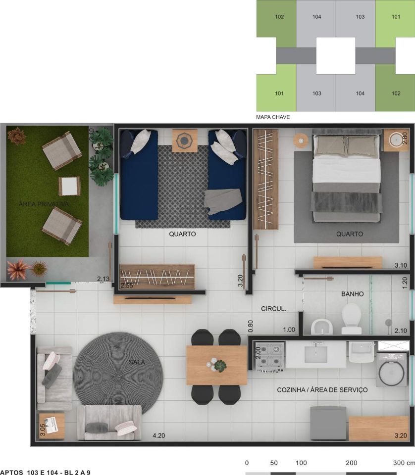 Apartamento à venda com 2 quartos, 43m² - Foto 8