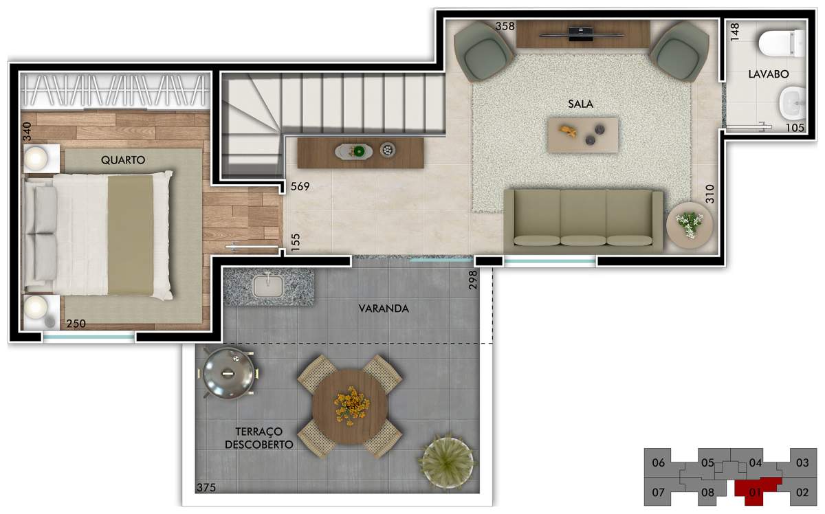 Apartamento à venda com 2 quartos, 43m² - Foto 9