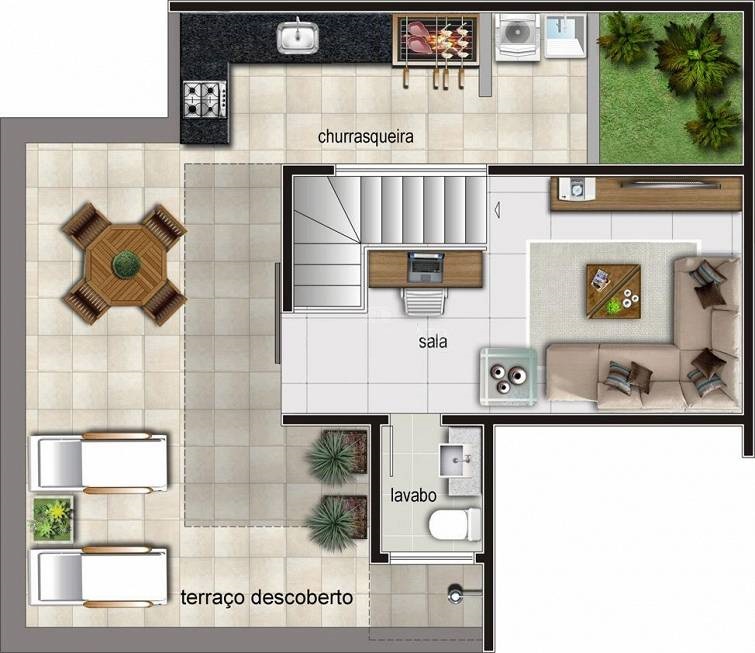 Apartamento à venda com 2 quartos, 55m² - Foto 3