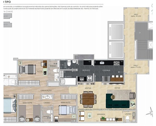 Apartamento à venda com 4 quartos, 131m² - Foto 3