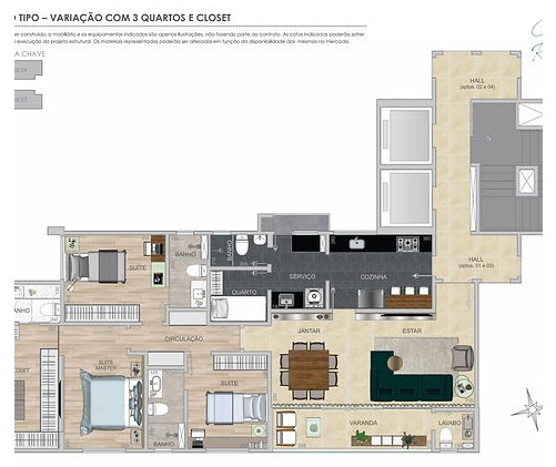 Apartamento à venda com 4 quartos, 131m² - Foto 5