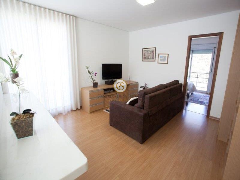 Sala de TV com piso laminado em madeira - 29951