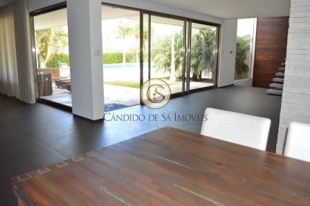 Sala integrada com área externa